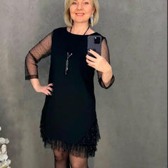 🔥Nowa jesienno-zimowa koronkowa sukienka damska