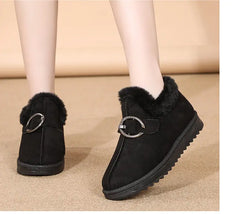 ❤【35-40】2024 zimowe nowe, codzienne, wszechstronne śniegowce o niskiej cholewce, wyściełane i pogrubione ciepłe i zimne bawełniane buty.