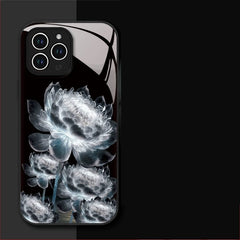 Etui na telefon Luminous Epiphyllum Glass Shell na iPhone'a