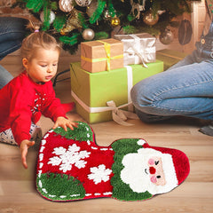 Dywan łazienkowy Śliczny Święty Mikołaj Miękka mata do kąpieli dla dzieci Antypoślizgowa dekoracyjna sypialnia