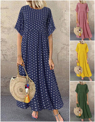 🔥Damska sukienka z nadrukiem w kropki