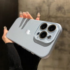 Etui na telefon ze skóry z wzorem liczi orła na iPhone'a