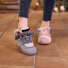 Damskie buty na co dzień z grubą podeszwą i lekką siateczką