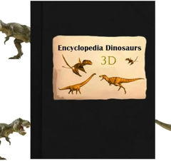 📕 3DEnclopediaPrehistoriaDinozauryKsiążka-rozkładanka Encyklopedia dinozaurów