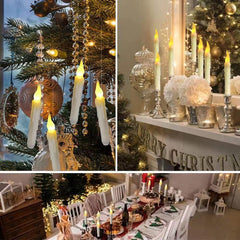 Pływające świece fantasy z pilotem różdżką