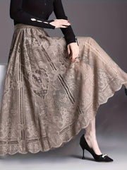 【Odpowiednia waga: 40 ~ 85 kg】💐🎁 Letnia koronkowa spódnica z dziurami