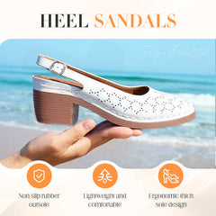 Damskie modne sandały na grubym obcasie Hollow Out