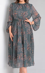 [S - 5XL]Stylish and elegant printed dress