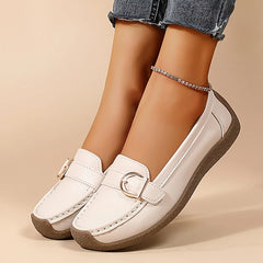 Damskie codzienne skórzane mokasyny ortopedyczne