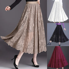 【Odpowiednia waga: 40 ~ 85 kg】💐🎁 Letnia koronkowa spódnica z dziurami