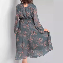 [S - 5XL]Stylish and elegant printed dress
