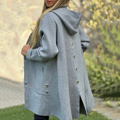 ✨Zdobądź 50% rabatu💖 Elegancki damski płaszcz z kapturem