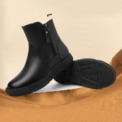 Damskie zimowe botki z pluszową wyściółką