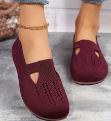 Kobiety spacerujące wygodne oddychające buty z dzianinami