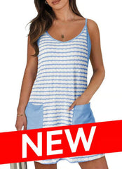 🔥👗Damska letnia sukienka bez rękawów z szortami