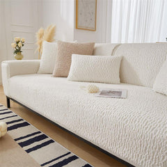 🛋Pokrowiec na kanapę Berber Fleece w kolorze kremowym, zapobiegający zadrapaniom