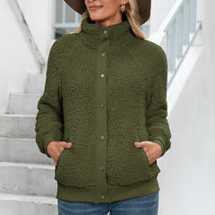 Kurtka kardigan z jagnięcego pluszu