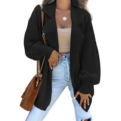 👄Damskie swetry rozpinane z długim rękawem i otwartym przodem